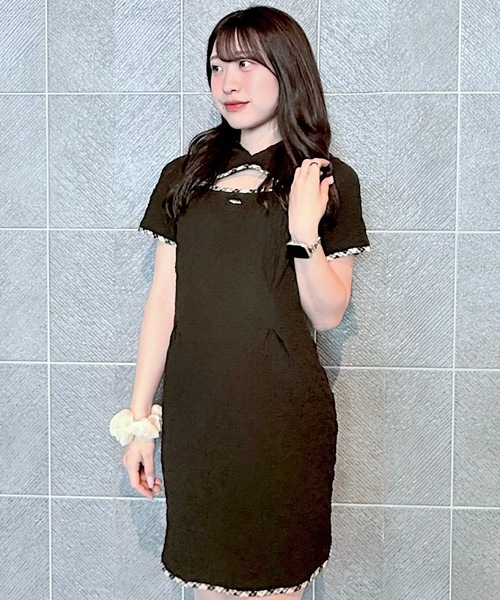 NOMAE（ノーマエ） ワンピース BACKリボンフーディーミニワンピース