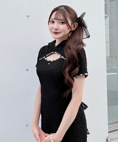 NOMAE（ノーマエ） ワンピース BACKリボンフーディーミニワンピース
