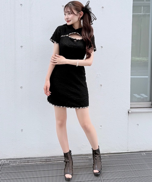 NOMAE（ノーマエ） ワンピース BACKリボンフーディーミニワンピース