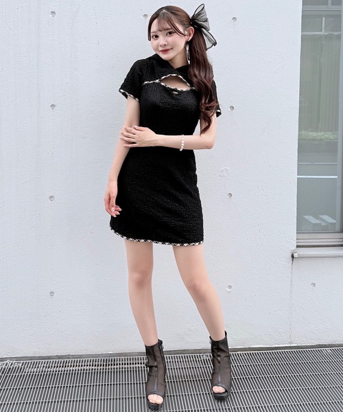 NOMAE（ノーマエ） ワンピース BACKリボンフーディーミニワンピース