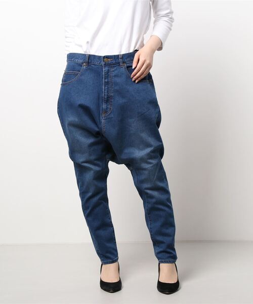 FRAPBOIS デニム サルエル size1 FRAPBOIS パンツ ライトデニム サルエルパンツ レディース