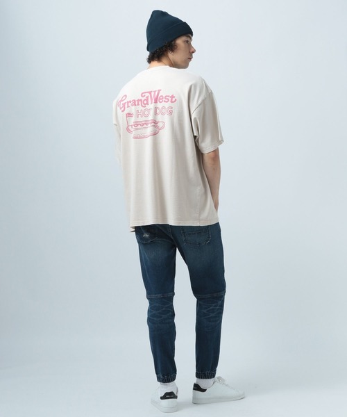 「BAYFLOW」 半袖Tシャツ MEDIUM ライトベージュ メンズ