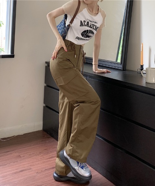 「Mela」 カーゴパンツ S オリーブ レディース