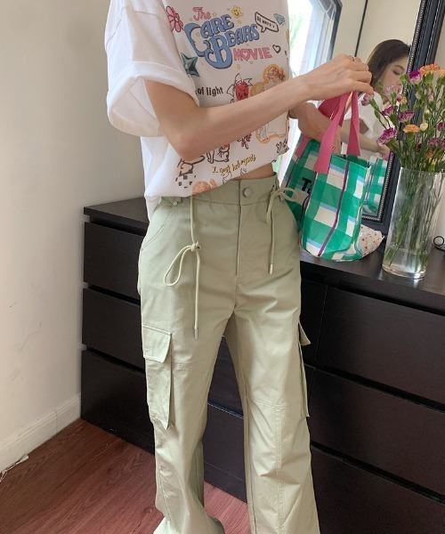 「Mela」 カーゴパンツ S オリーブ レディース