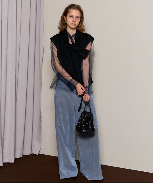 MAISON SPECIAL（メゾンスペシャル） tシャツ 2way Bow Tie Tops/2WAY