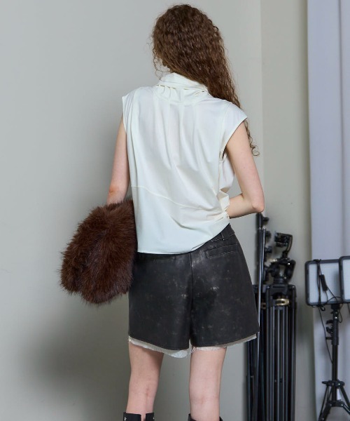 メゾン　スペシャル　MAISON SPECIAL  カットソー　2way MAISON SPECIAL（メゾンスペシャル） tシャツ 2way Bow Tie Tops/2WAY