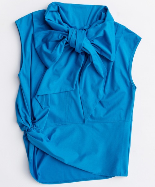 完売新品 メゾンスペシャル2way llic Bowtie Blouse 2way Bow Tie Tops/2WAYボウタイトップス【MAISON SPECIAL/メゾン