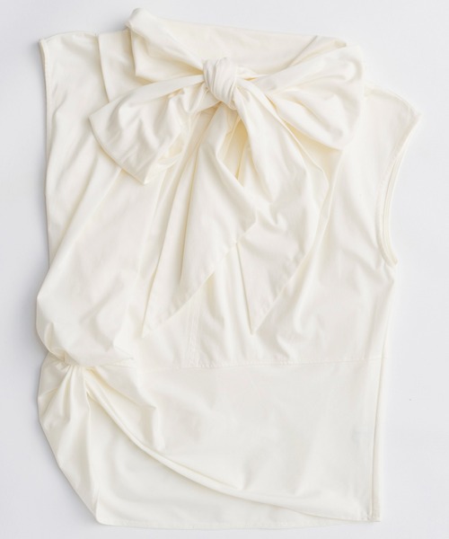 MAISON SPECIAL（メゾンスペシャル） tシャツ 2way Bow Tie Tops/2WAY