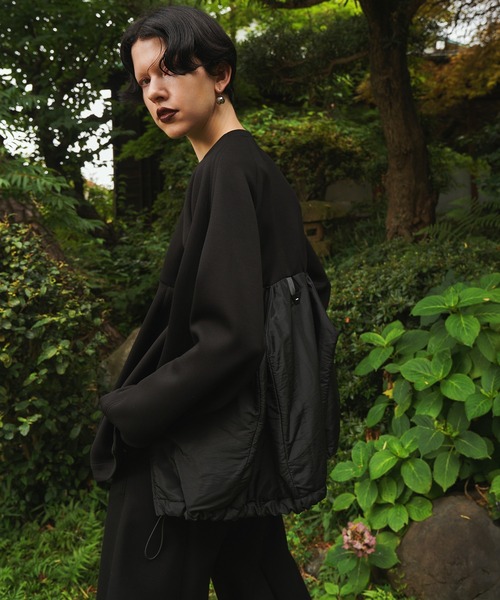 トレーナー スウェット FLASK PATTERN PADDING TOP レディース OMMO トレーナー スウェット FLASK PATTERN PADDING TOP
