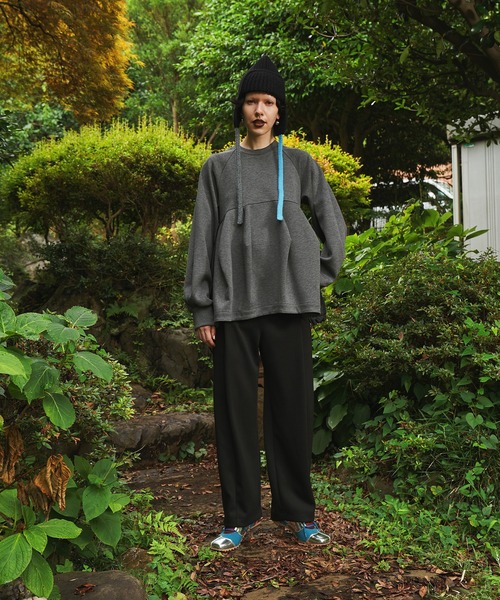 トレーナー スウェット FLASK PATTERN PADDING TOP レディース_12