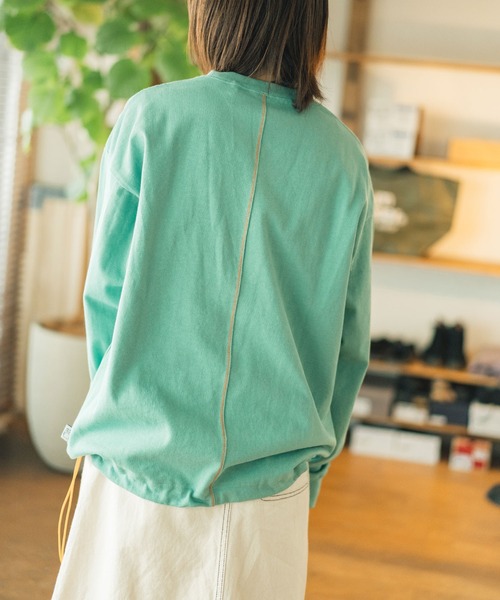 「gym master」 長(zhǎng)袖Tシャツ LARGE グレイッシュブルー メンズ