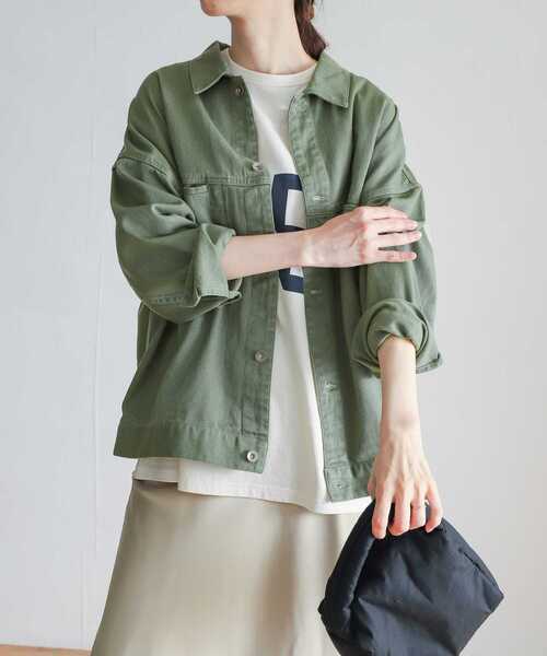 クレドソル ジャケット 緑 袖幅広 アウター クロップド丈 綿 羽織/M Columbia コロンビア ボウルトゥドームジャケット｜SUNDAY MOUNTAIN