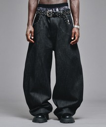 ANDER HUNK ジーンズ Studs Design Rigid Curve Denim / スタッズ