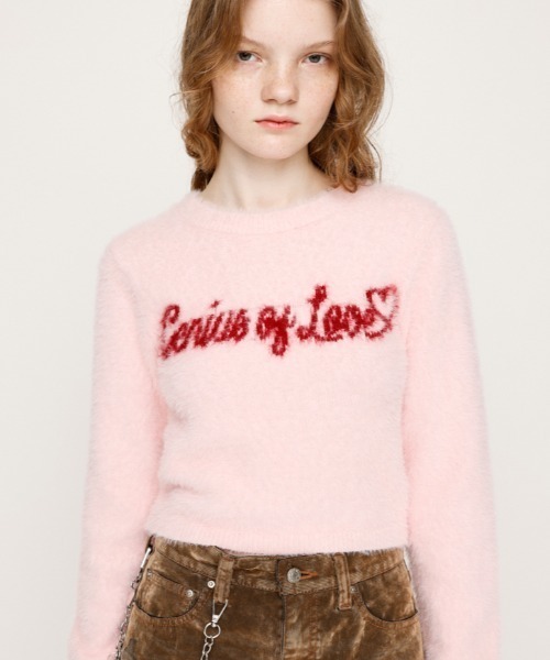 トップス DKNYC Crew Neck Shaggy Knit Sweater RUUBON セーター ニット 「RUUBON」 crew neck shaggy knit