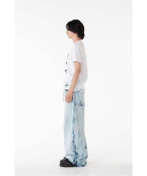 DISCOVERED（ディスカバード） ワイドパンツ ジーンズ BLEACH DENIM