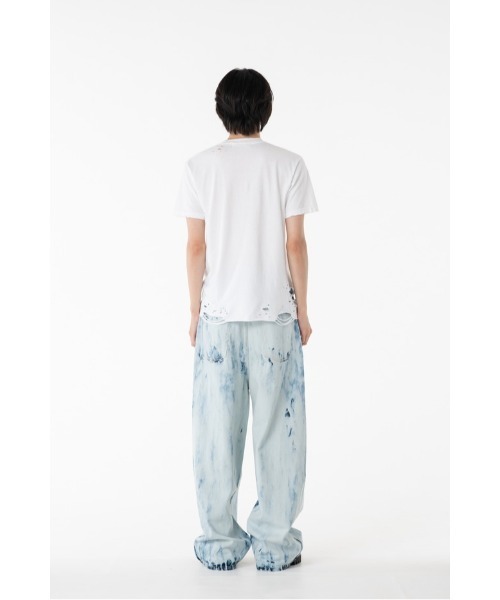 DISCOVERED（ディスカバード） ワイドパンツ ジーンズ BLEACH DENIM