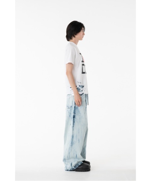 DISCOVERED（ディスカバード） ワイドパンツ ジーンズ BLEACH DENIM
