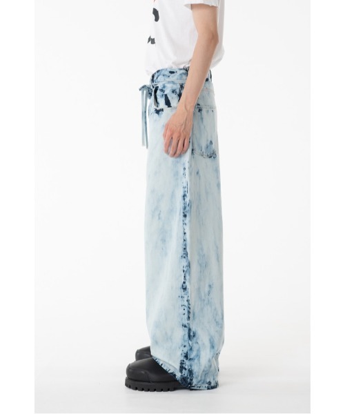 DISCOVERED（ディスカバード） ワイドパンツ ジーンズ BLEACH DENIM