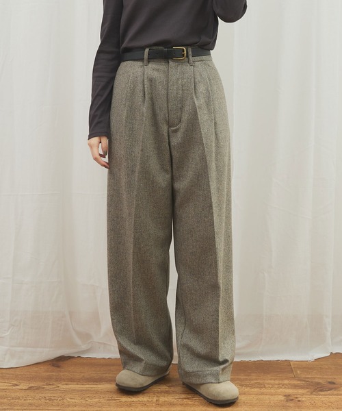 fig London（フィグロンドン） パンツ _WOOL TWEED trousers