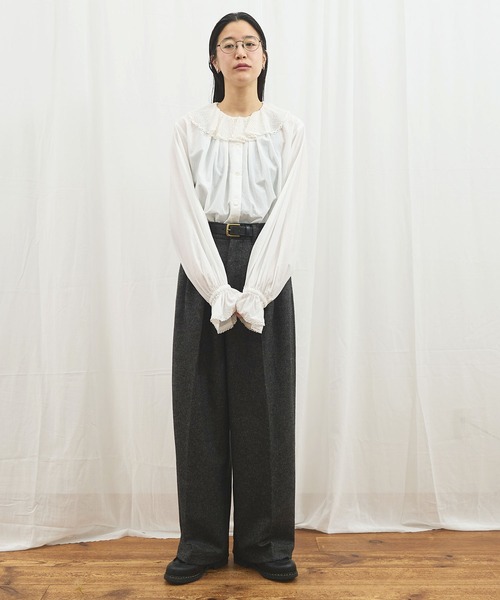 fig London（フィグロンドン） パンツ _WOOL TWEED trousers