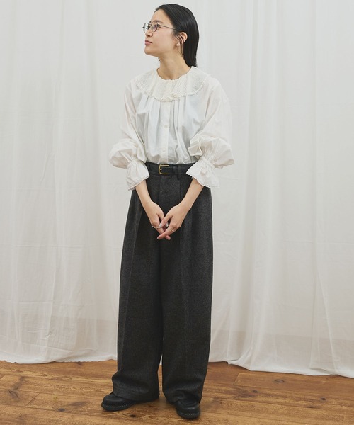 fig London（フィグロンドン） パンツ _WOOL TWEED trousers