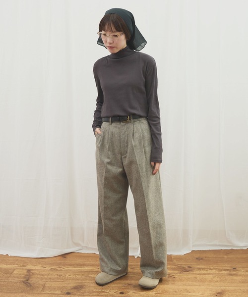fig London（フィグロンドン） パンツ _WOOL TWEED trousers
