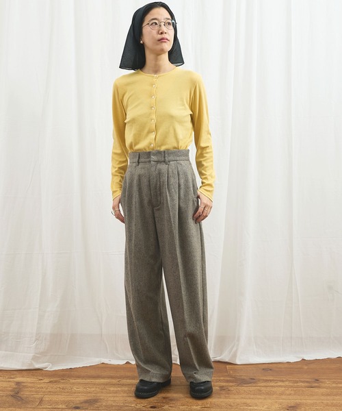 fig London（フィグロンドン） パンツ _WOOL TWEED trousers