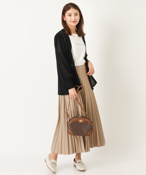 「a.v.v」 「URBAN RESEARCH」プリーツスカート 40 ブラック レディース_画像5
