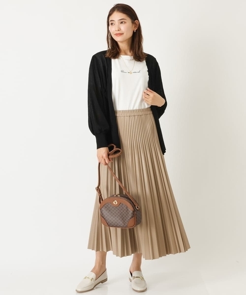 「a.v.v」 「URBAN RESEARCH」プリーツスカート 40 ブラック レディース_画像6