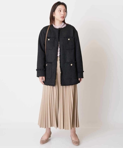 「a.v.v」 「URBAN RESEARCH」プリーツスカート 40 ブラック レディース_画像9
