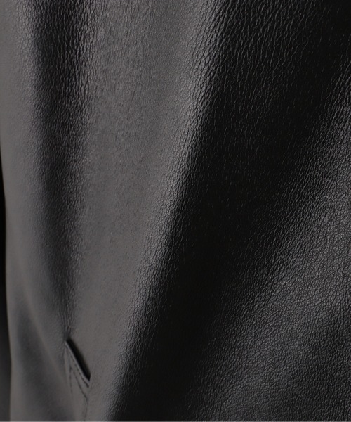 ma1 ma-1 STAND LEATHER MA-1 MOD JACKET / スタンド レザー MA-1 モディファイ ジャケット / AVIREの画像