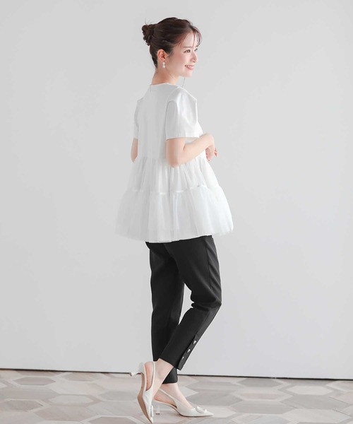 「Fit more」 半袖カットソー FREE ホワイト レディース_画像5