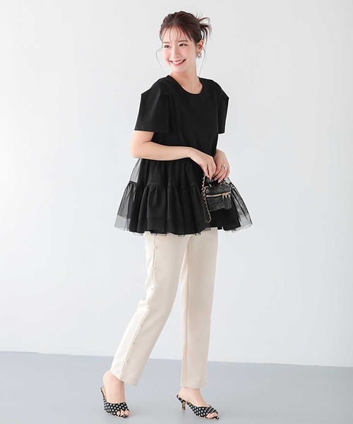 「Fit more」 半袖カットソー FREE ホワイト レディース_画像7