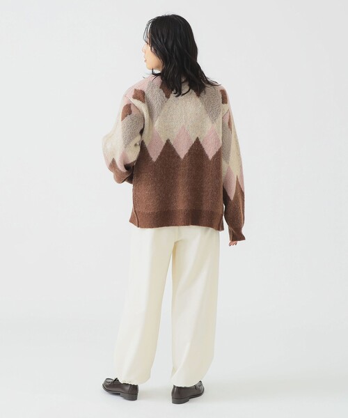 B：MING by BEAMS（ビーミング by ビームス） カーディガン アーガイル