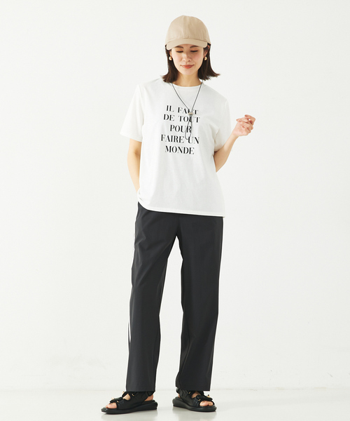 「abahouse mavie」 半袖Tシャツ フリー ライトグレー レディース_画像2