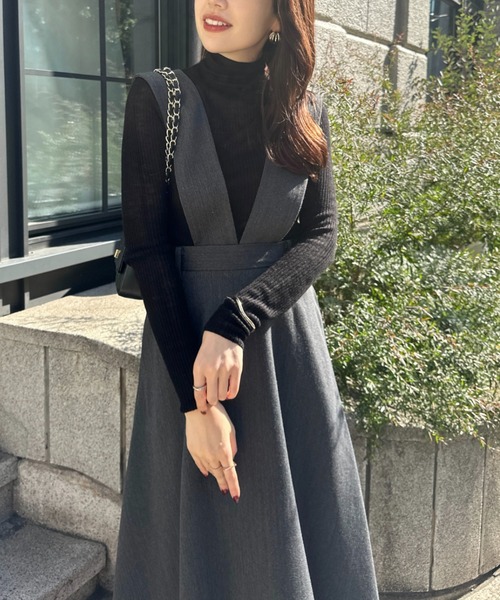 N*K様 anuans フレアスカート ブラック アニュアンス anuans エアリーフレアスカート （BLACK