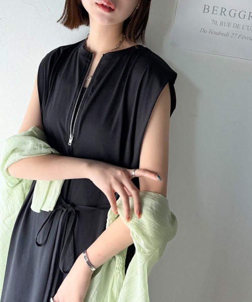 「classicalelf」 半袖ワンピース SMALL ネイビー レディース_画像2