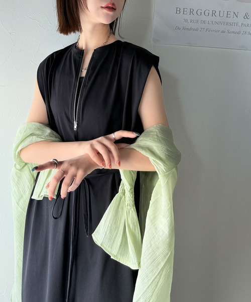 「classicalelf」 半袖ワンピース SMALL ネイビー レディース_画像3