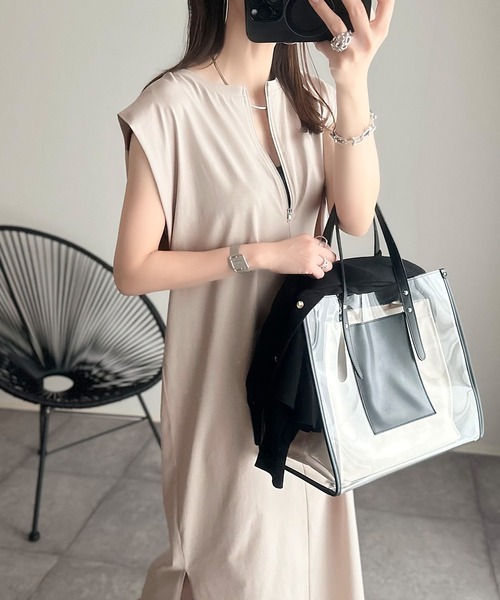 「classicalelf」 半袖ワンピース SMALL ネイビー レディース_画像6