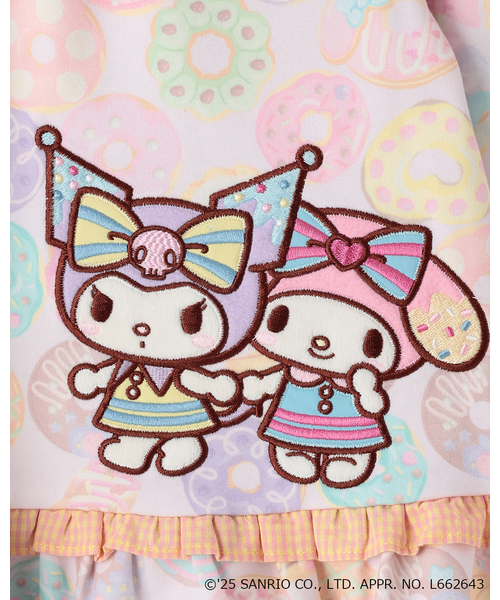 babycheer ワンピース 「マイメロディ/クロミ」ドーナツワンピース