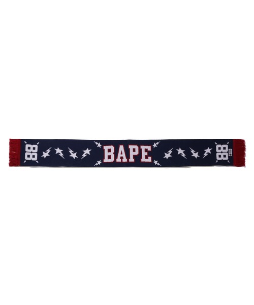 A BATHING APE（アベイシングエイプ） マフラー BAPE LOGO JACQUARD