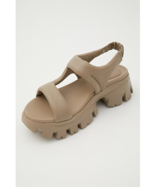 「STACCATO」 フラットサンダル 22.5cm グレー レディース_画像2