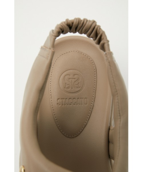 「STACCATO」 フラットサンダル 22.5cm グレー レディース_画像3