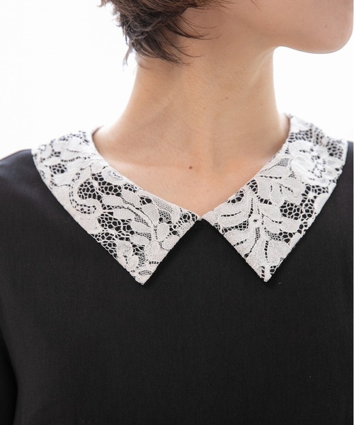 「PREFERIR」 半袖ワンピース MEDIUM ブラック レディース_画像7