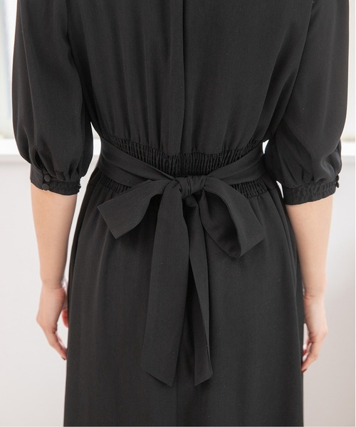 「PREFERIR」 半袖ワンピース MEDIUM ブラック レディース_画像9