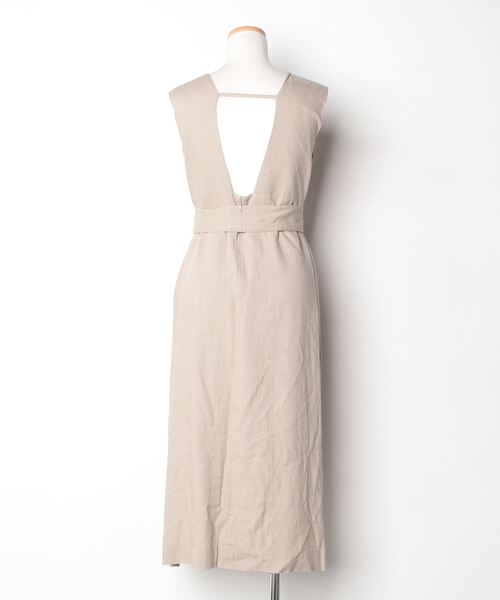 「U by SPICK&SPAN」 ノースリーブワンピース - ベージュ レディース_画像2