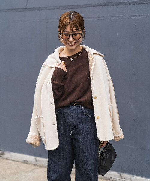 FREAK'S STORE ブルゾン アウター 襟付き リバーシブル コーデュロイ