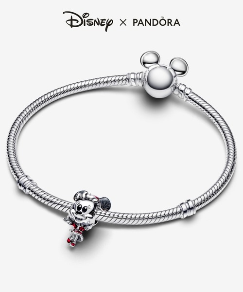 PANDORA Disneyブレスレット、チャーム2点の3個セット PANDORA（パンドラ） チャーム ディズニー ミニーマウス ホリデー