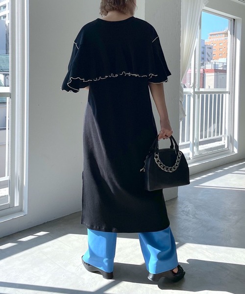 「PAGEBOY」 半袖ワンピース FREE ブラック レディース_画像8