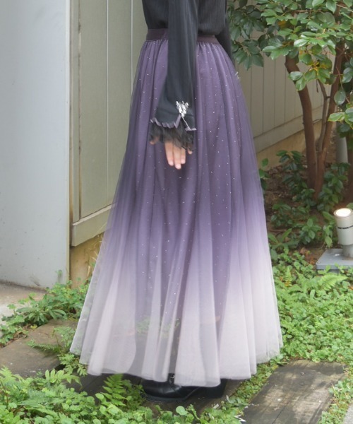 axes femme（アクシーズ ファム） スカート チュールラメスカート